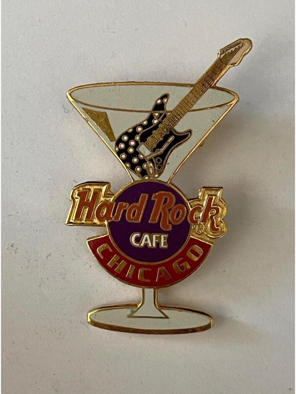 Hard Rock Cafe Martini Glass Pin Chicago Pin